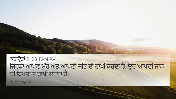 ਕਹਾਉਤਾਂ 21:23 PANIRV Bible Verse Image