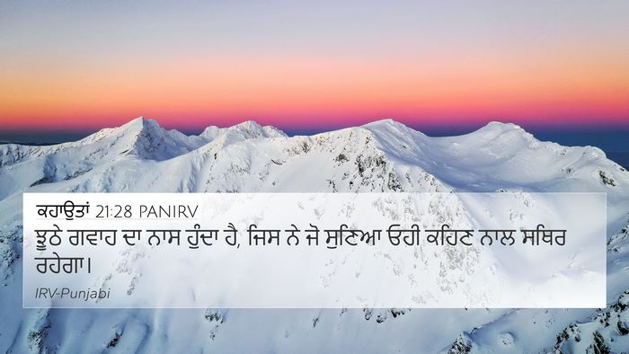 ਕਹਾਉਤਾਂ 21:28 PANIRV Bible Verse Image