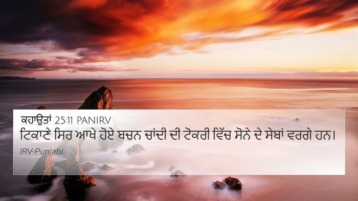 ਕਹਾਉਤਾਂ 25:11 PANIRV Bible Verse Image