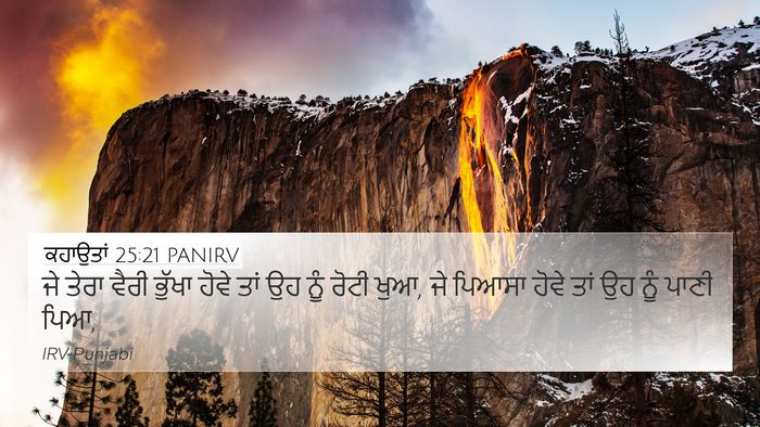 ਕਹਾਉਤਾਂ 25:21 PANIRV Bible Verse Image