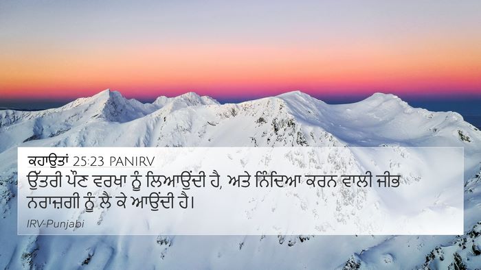 ਕਹਾਉਤਾਂ 25:23 PANIRV Bible Verse Image