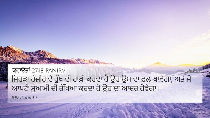 ਕਹਾਉਤਾਂ 27:18 PANIRV Bible Verse Image