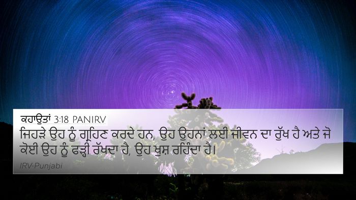 ਕਹਾਉਤਾਂ 3:18 PANIRV Bible Verse Image
