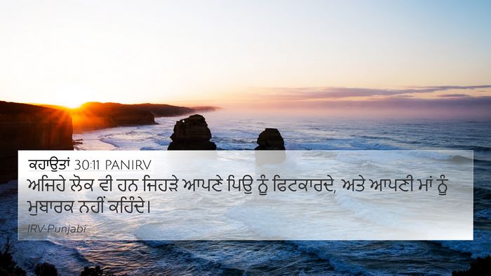 ਕਹਾਉਤਾਂ 30:11 PANIRV Bible Verse Image