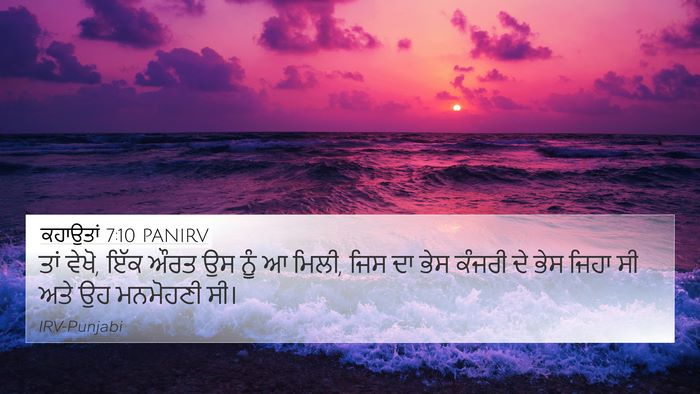 ਕਹਾਉਤਾਂ 7:10 PANIRV Bible Verse Image