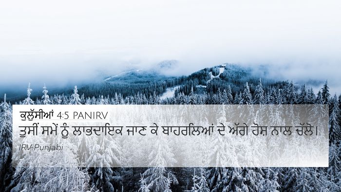 ਕੁਲੁੱਸੀਆਂ 4:5 PANIRV Bible Verse Image