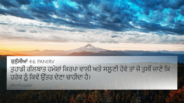 ਕੁਲੁੱਸੀਆਂ 4:6 PANIRV Bible Verse Image