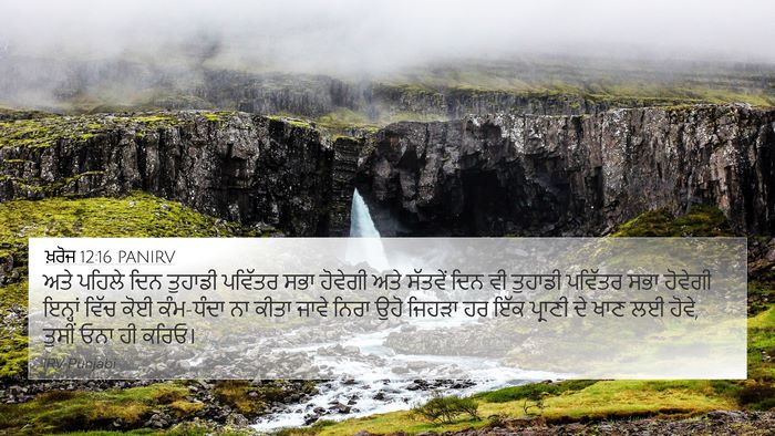 ਖ਼ਰੋਜ 12:16 PANIRV Bible Verse Image