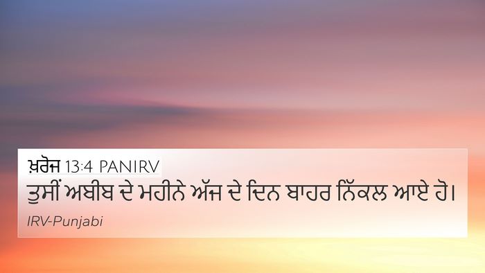 ਖ਼ਰੋਜ 13:4 PANIRV Bible Verse Image