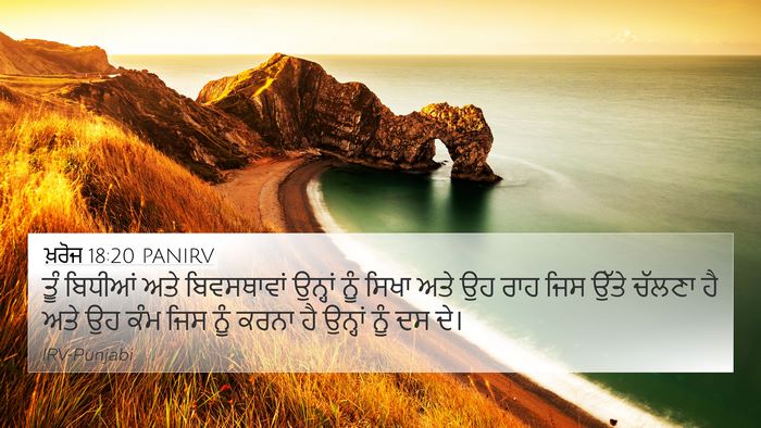 ਖ਼ਰੋਜ 18:20 PANIRV Bible Verse Image