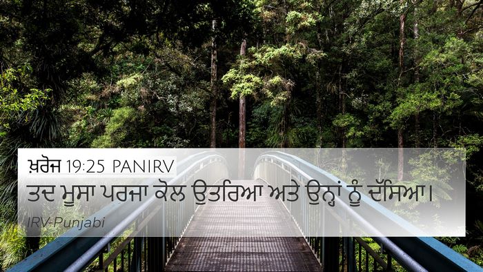 ਖ਼ਰੋਜ 19:25 PANIRV 4K Wallpaper - ਤਦ ਮੂਸਾ ਪਰਜਾ ਕੋਲ - 4K Wallpaper Bible Verse