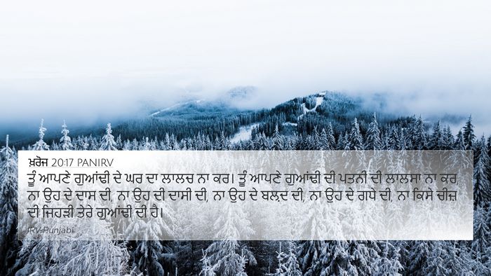ਖ਼ਰੋਜ 20:17 PANIRV Bible Verse Image