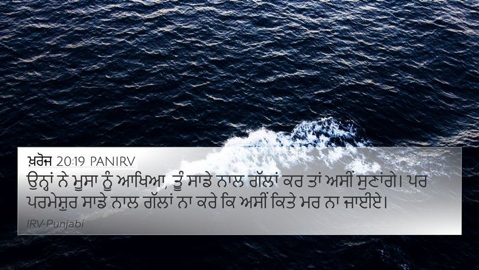 ਖ਼ਰੋਜ 20:19 PANIRV Bible Verse Image