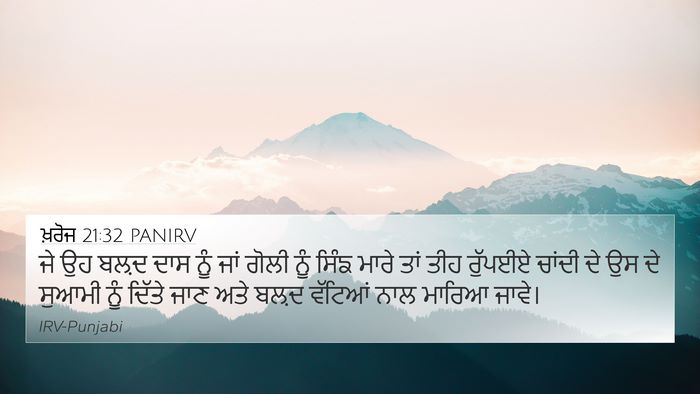 ਖ਼ਰੋਜ 21:32 PANIRV Bible Verse Image