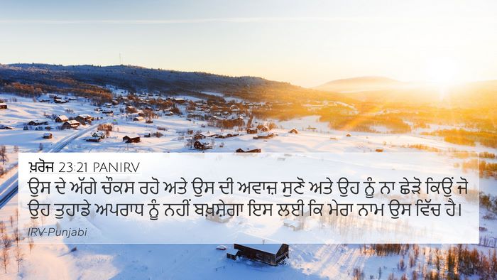 ਖ਼ਰੋਜ 23:21 PANIRV Bible Verse Image