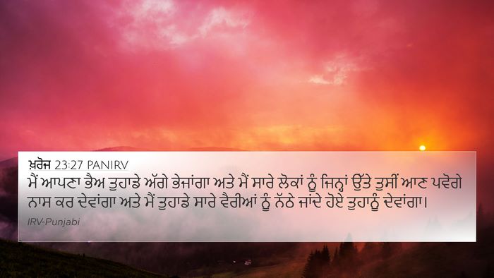 ਖ਼ਰੋਜ 23:27 PANIRV Bible Verse Image