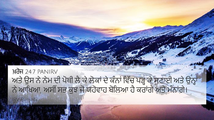 ਖ਼ਰੋਜ 24:7 PANIRV Bible Verse Image