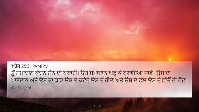 ਖ਼ਰੋਜ 25:31 PANIRV Bible Verse Image