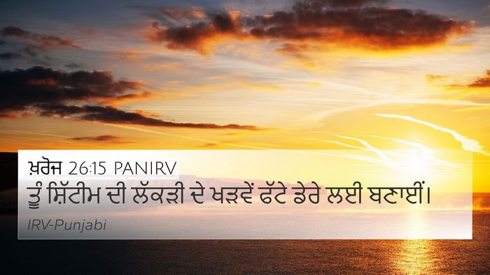 ਖ਼ਰੋਜ 26:15 PANIRV Bible Verse Image