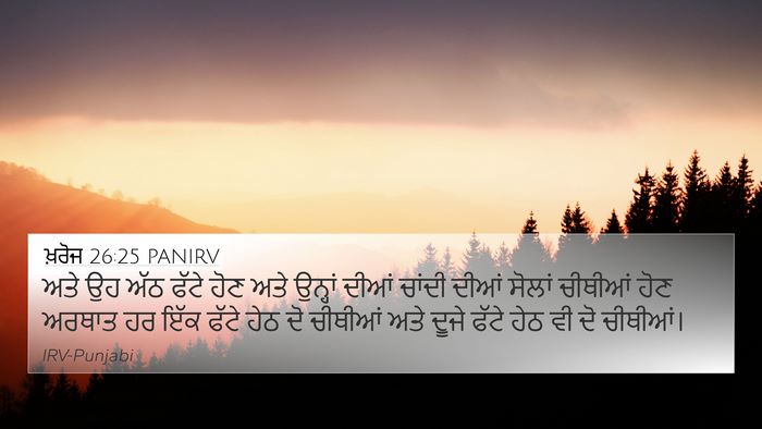 ਖ਼ਰੋਜ 26:25 PANIRV Bible Verse Image