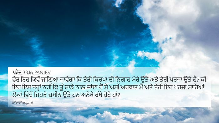 ਖ਼ਰੋਜ 33:16 PANIRV Bible Verse Image