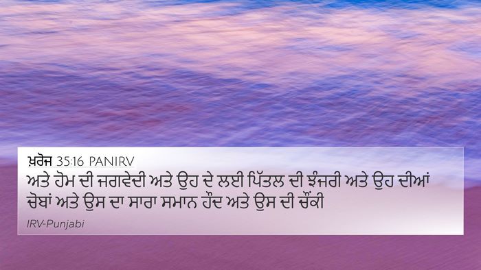 ਖ਼ਰੋਜ 35:16 PANIRV Bible Verse Image