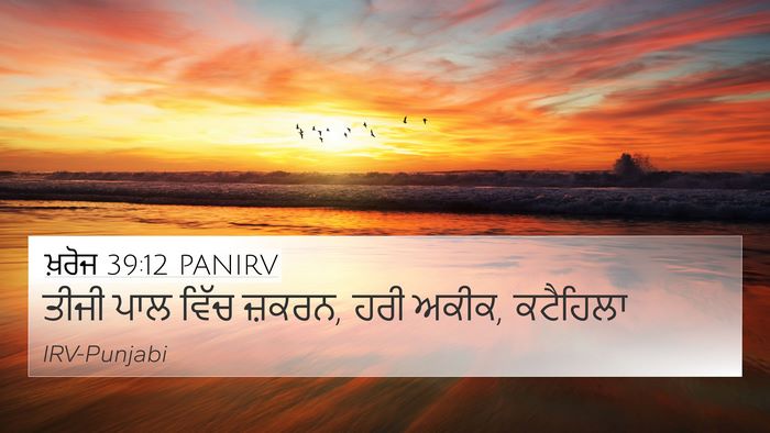 ਖ਼ਰੋਜ 39:12 PANIRV Bible Verse Image