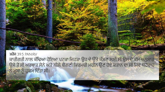 ਖ਼ਰੋਜ 39:5 PANIRV Bible Verse Image