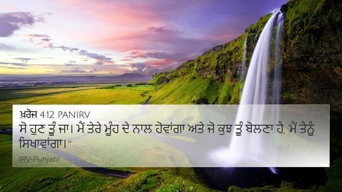 ਖ਼ਰੋਜ 4:12 PANIRV Bible Verse Image