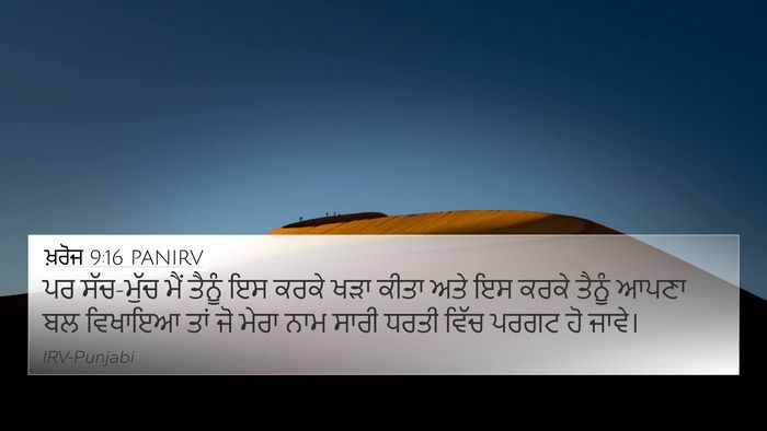 ਖ਼ਰੋਜ 9:16 PANIRV Bible Verse Image