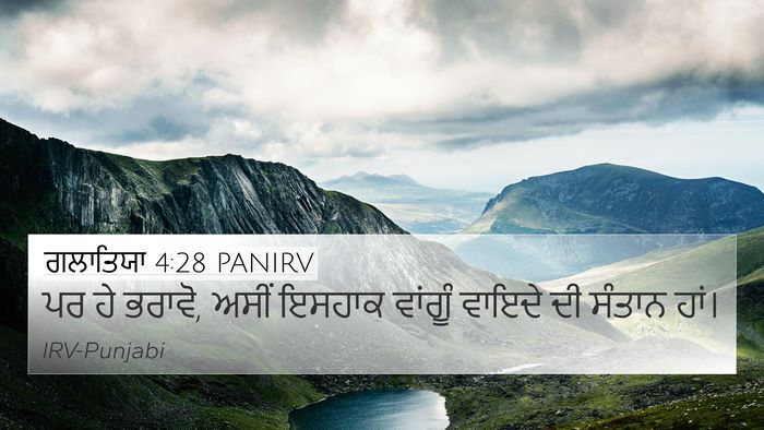 ਗਲਾਤਿਯਾ 4:28 PANIRV Bible Verse Image