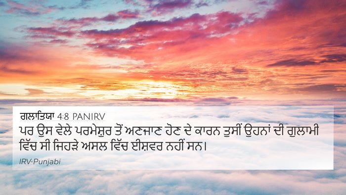 ਗਲਾਤਿਯਾ 4:8 PANIRV Bible Verse Image