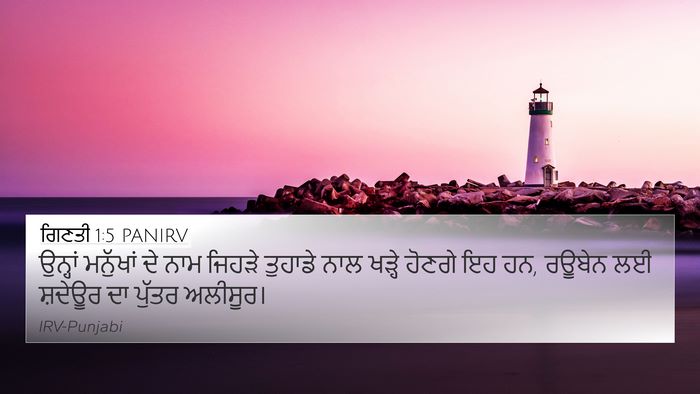 ਗਿਣਤੀ 1:5 PANIRV Bible Verse Image