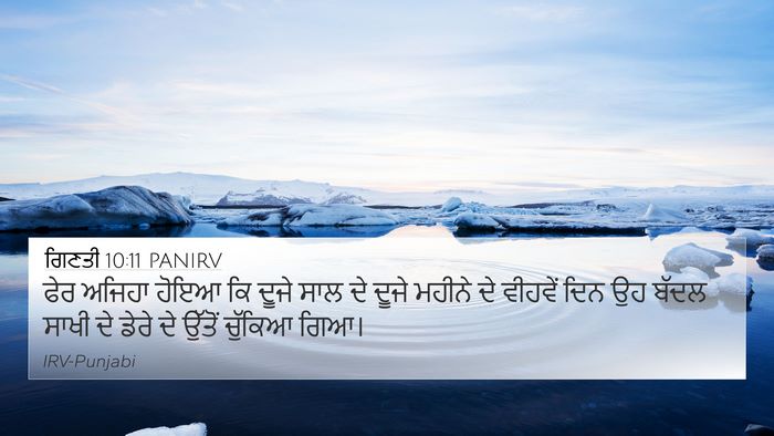 ਗਿਣਤੀ 10:11 PANIRV Bible Verse Image