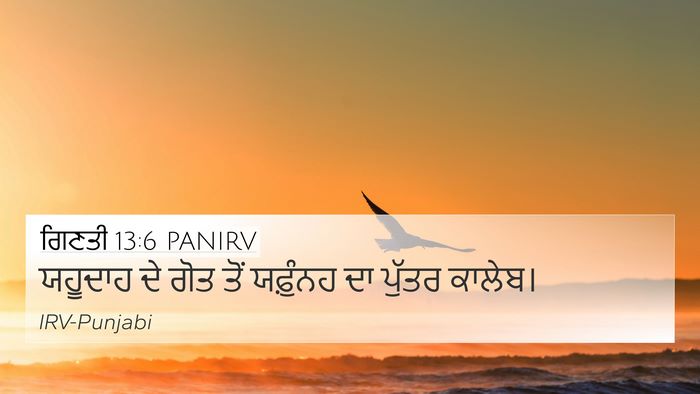 ਗਿਣਤੀ 13:6 PANIRV Bible Verse Image