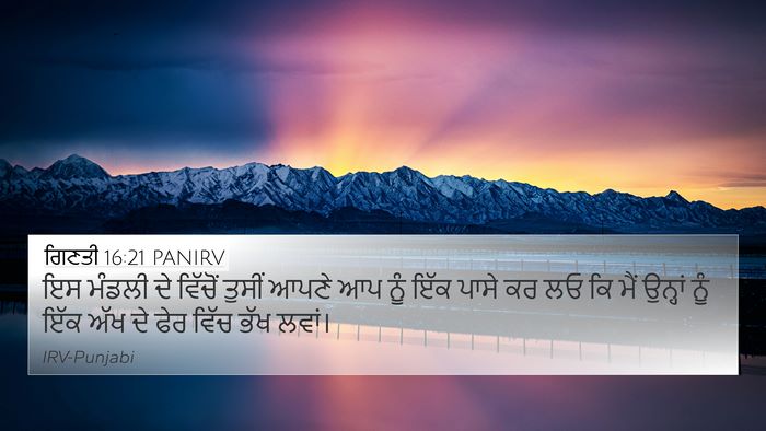 ਗਿਣਤੀ 16:21 PANIRV Bible Verse Image