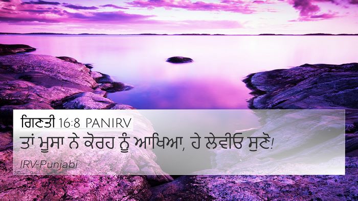 ਗਿਣਤੀ 16:8 PANIRV Bible Verse Image
