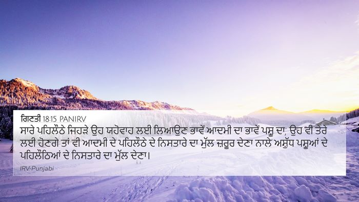 ਗਿਣਤੀ 18:15 PANIRV Bible Verse Image
