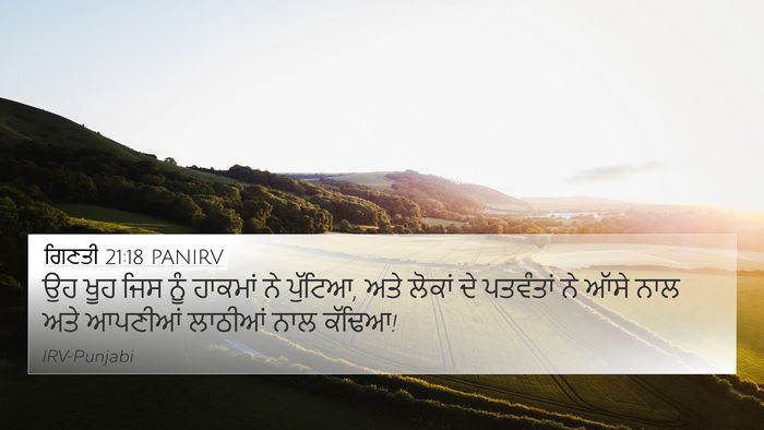 ਗਿਣਤੀ 21:18 PANIRV 4K Wallpaper - ਉਹ ਖੂਹ ਜਿਸ ਨੂੰ - 4K Wallpaper Bible Verse