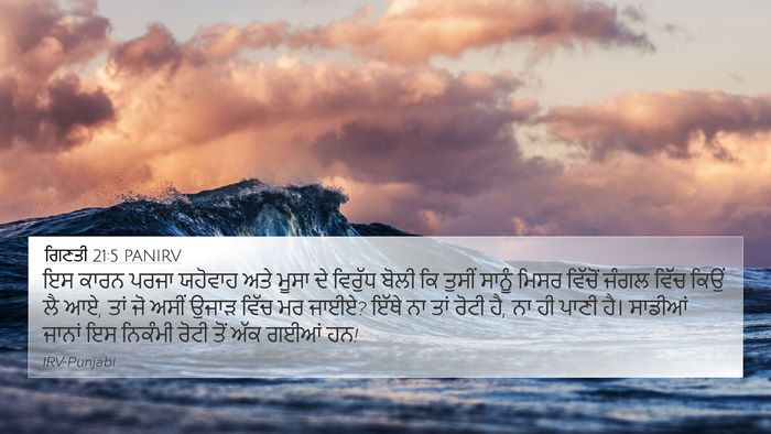 ਗਿਣਤੀ 21:5 PANIRV Bible Verse Image