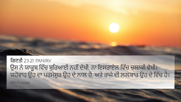 ਗਿਣਤੀ 23:21 PANIRV Bible Verse Image
