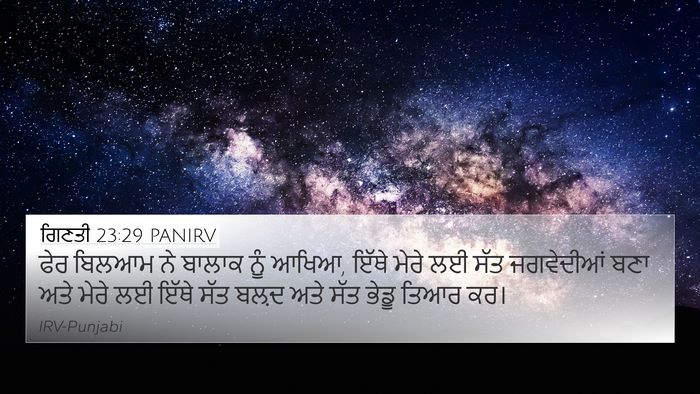 ਗਿਣਤੀ 23:29 PANIRV Bible Verse Image