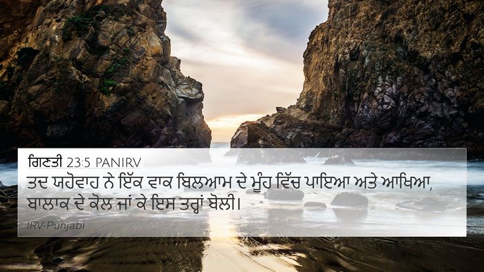 ਗਿਣਤੀ 23:5 PANIRV Bible Verse Image