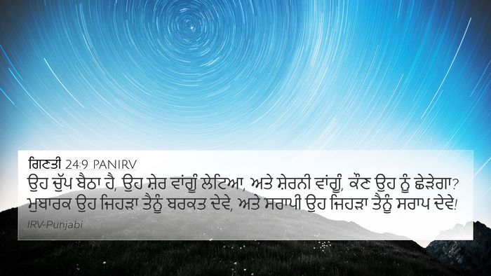 ਗਿਣਤੀ 24:9 PANIRV Bible Verse Image