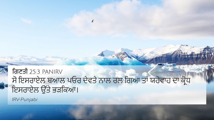 ਗਿਣਤੀ 25:3 PANIRV 4K Wallpaper - ਸੋ ਇਸਰਾਏਲ ਬਆਲ ਪਓਰ - 4K Wallpaper Bible Verse