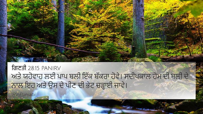ਗਿਣਤੀ 28:15 PANIRV Bible Verse Image