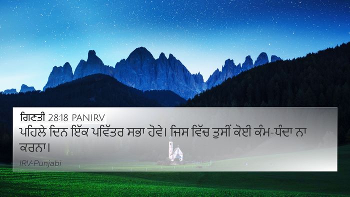 ਗਿਣਤੀ 28:18 PANIRV Bible Verse Image