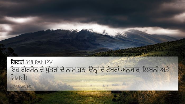 ਗਿਣਤੀ 3:18 PANIRV Bible Verse Image