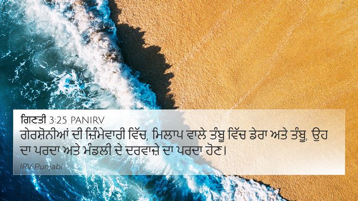 ਗਿਣਤੀ 3:25 PANIRV Bible Verse Image