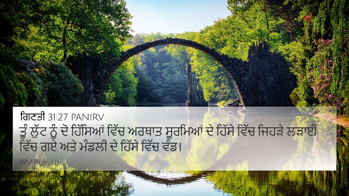 ਗਿਣਤੀ 31:27 PANIRV Bible Verse Image